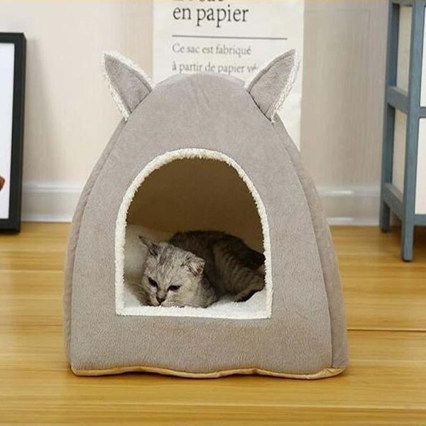

cat beds & furniture eco-friendly bed lounge sleeping bag with removable mattress warm soft foldable pet house tent nest litter puppy kennel