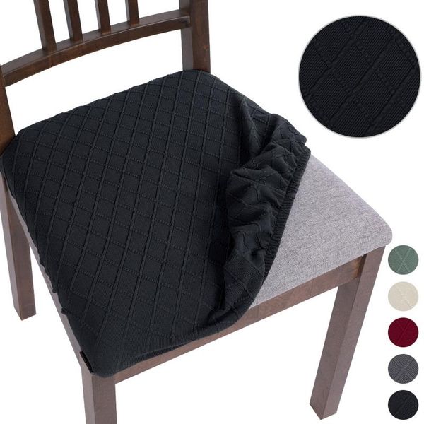

chair covers 1/2/4/6 pcs cover solid color plain removable anti-dirty protector seat stretch spandex elastic for sofa armchairs kitchen