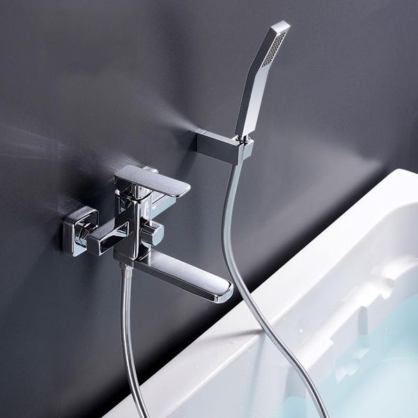 

bathroom shower faucet bath mixer tap with hand head set wall mounted sets