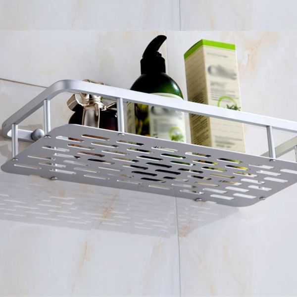 

aluminium bathroom shower storage shelf basket organizer rack silver useful shelves