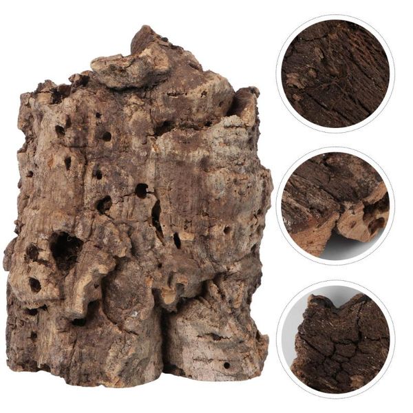 

decorations bark lizard hideout bed reptile shelter hide rest cave pet habitat