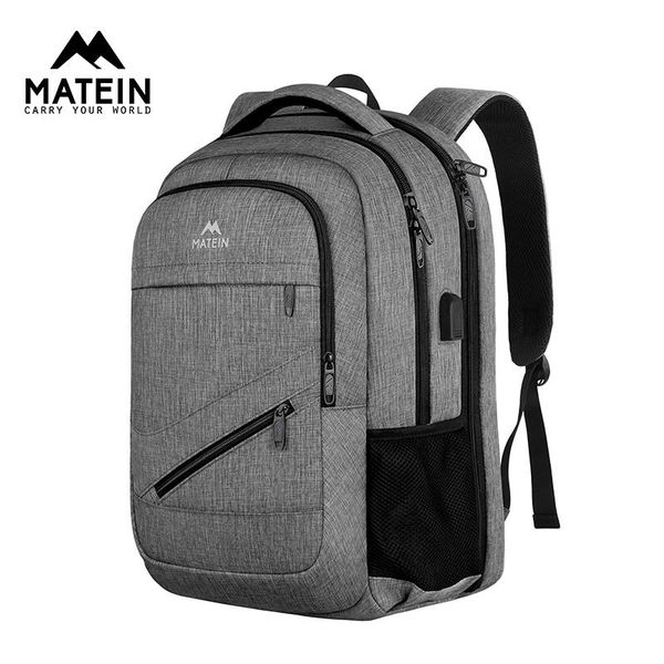 

backpack matein tsa large travel for women men 17.3inch lapschool carry on with usb charger port