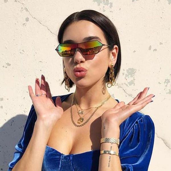 

sunglasses small women vintage rectangle sunglass metal polygon retro ladies shades punk sunnies brand designer unique sun glass, White;black