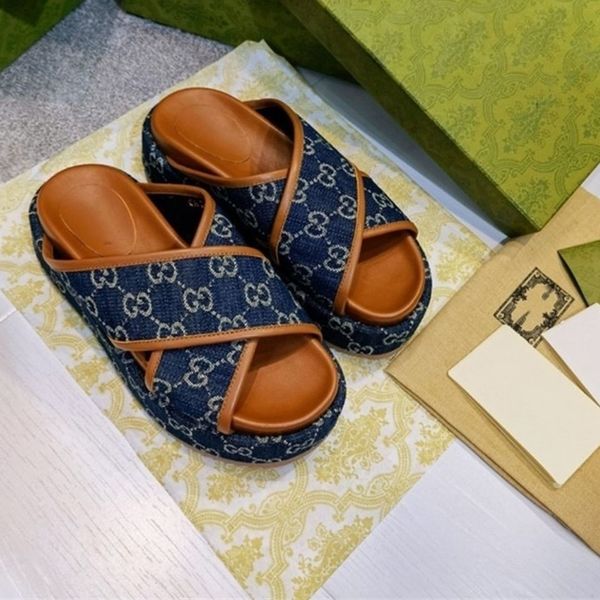 

european thick bottom slippers women's 2021 summer new cross flip flop embroidery heighten european and american super fashion women&#0, Black