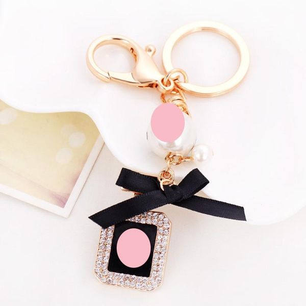 

keychains creative keychain women bag purseÂ charms crystal rhinestone key chain ring fashion holder car keyrings trinket, Silver