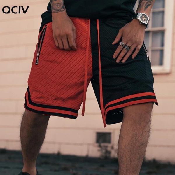 

mens joggers shorts men summer gyms quick dry short pants mesh hip hop streetwear male bottoms fitness bodybuilding men's, White;black