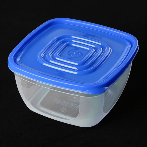 

container round/square shape bento box kitchen fruit storage case portable plastic lunch for kids office workers bottles & jars