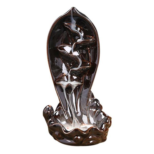 

fragrance lamps ceramic incense burner black decorative backflow flowing