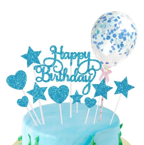 

other festive & party supplies 22 stcke rose gold kuchen er diy konfetti ballon decor star cupcake erwachsene geburtstag dezember glckli