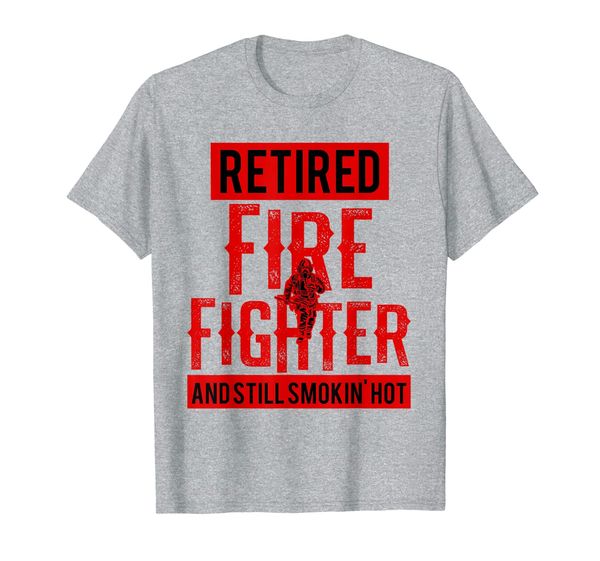 

retired firefighter fireman retirement party gift t-shirt, White;black