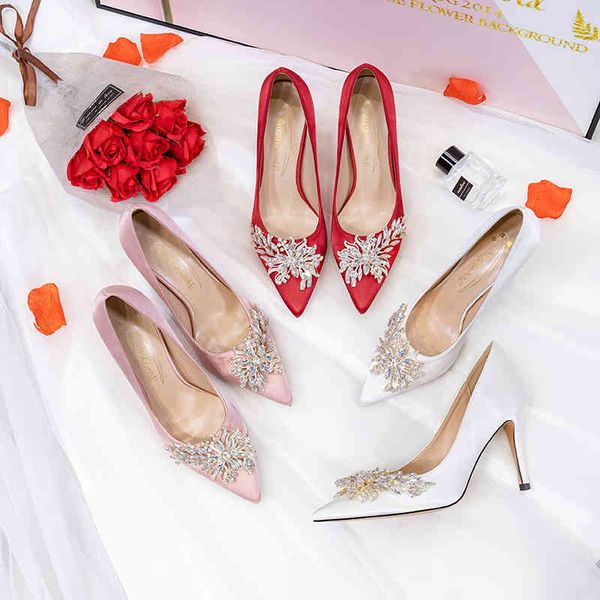 

dress shoes arrival white pointed toe women wedding shoes bridal high heels ladies party dress woman pumps 5izc, Black