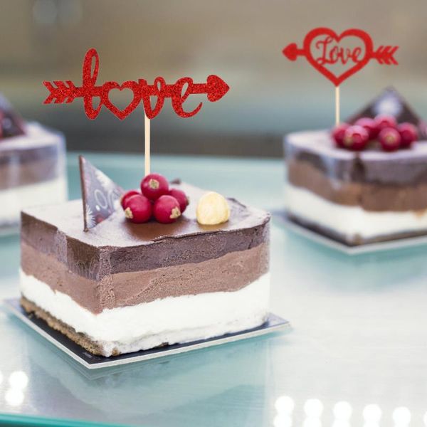

other festive & party supplies 24pcs lovely love cupcake ers creative valentine's day cake insert cards