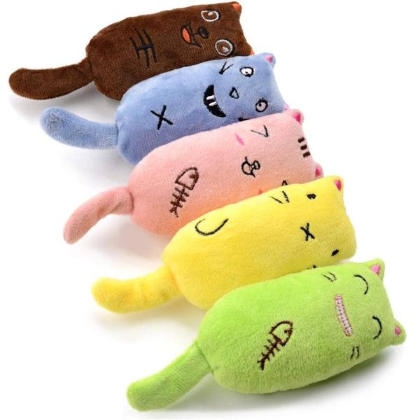 

cat toys chew toy bite resistant catnip filled plush cartoon teething kicker for cats