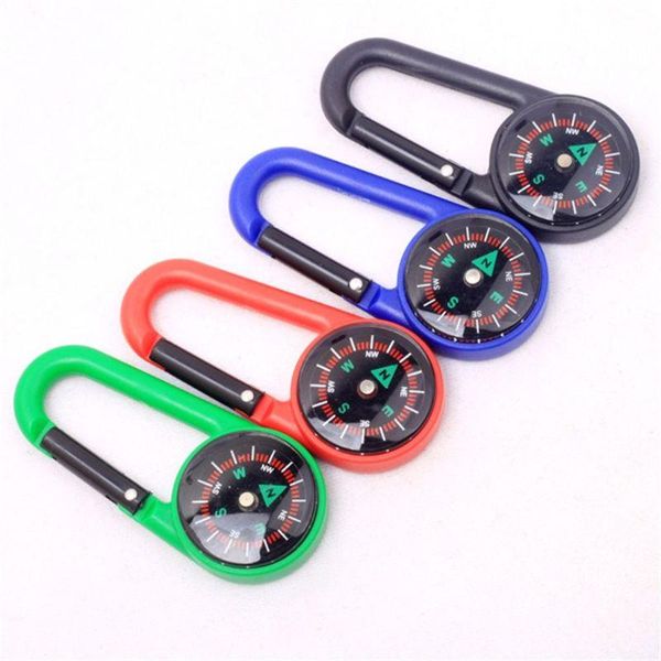 

sturdy plastic compass keychain waterproof pocket size key ring decor outdoor camping gear adventure survival accessory gadgets