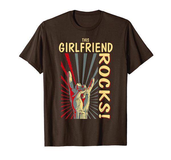 

this girlfriend rocks vintage retro concert 70s 80s t shirt, White;black