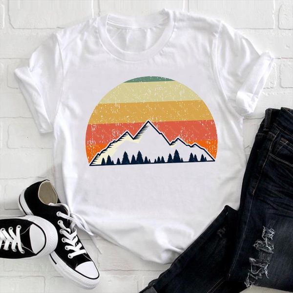 

men trend arrival mountain mens t shirt camper spring casual lady clothes print female tee ladies graphic, White;black