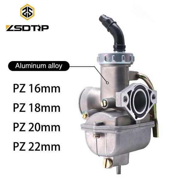 

motorcycle fuel system zsdtrp hand choke pz16/pz18/pz20/pz22 carburetor carb kit for keihi 50cc-250cc dirt bike atv quad go kart pz