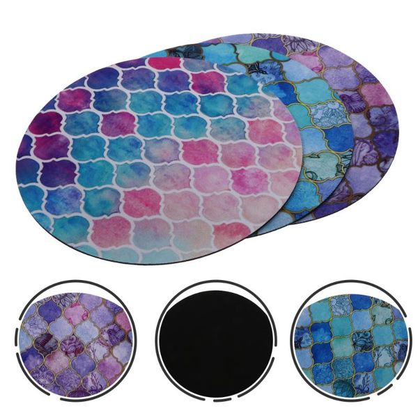 

mouse pads & wrist rests 3pcs diamond printing mousepad anti-skidding tablecushion