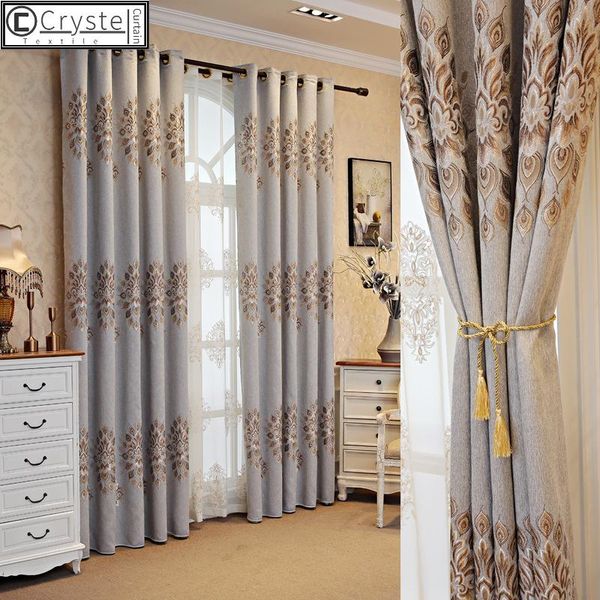 

style cotton jacquard curtains modern chinese shade curtain bedroom for living room dining & drapes