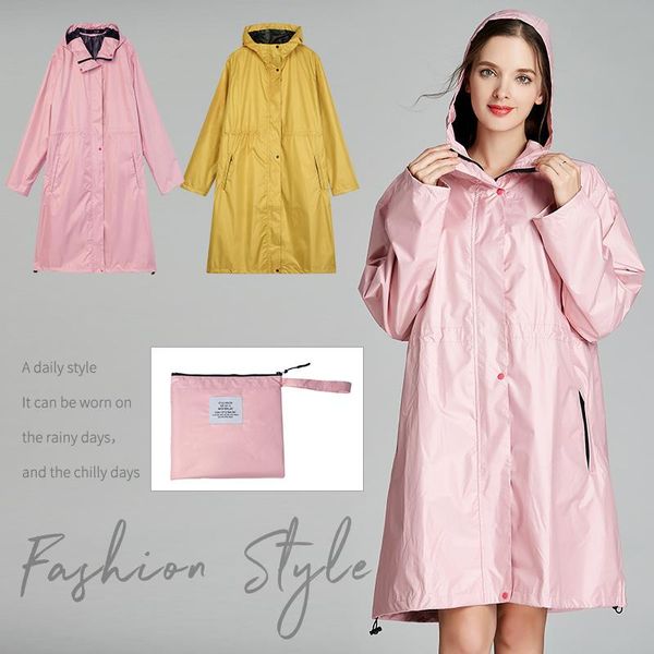 

raincoats fashion girls in the whole body long thin trench coat raincoat waterproof clothing hiking outdoor jacket tide