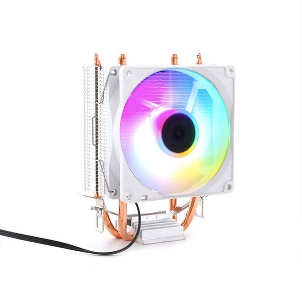 

fans & coolings rgb cpu cooler radiator pwm cooling fan 2 heat-pipes for intel/amd/lga 775/1156