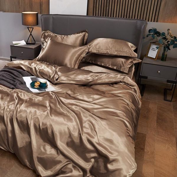 

bedding sets solid color set luxury bed cover comfortable sheet for home multicolor quilt soft pillowcase twin size