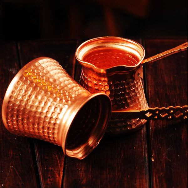 

coffee pots turkish copper pot large arabic greek stovemaker for 3 people turk cezve ibrik briki with handle turkey teapot