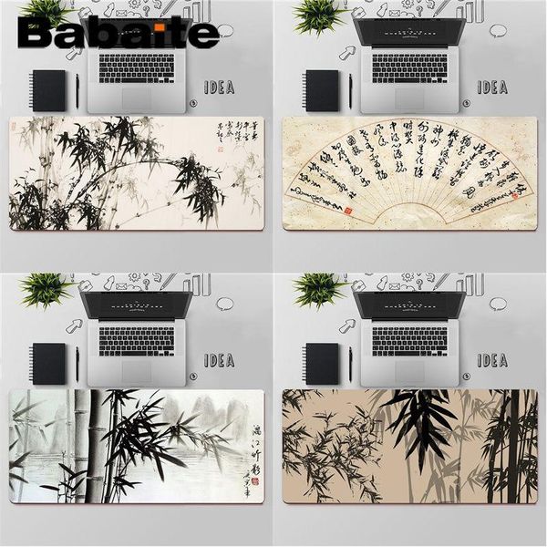 

mouse pads & wrist rests babaite chinese calligraphy rubber pc computer gaming mousepad large pad keyboards mat