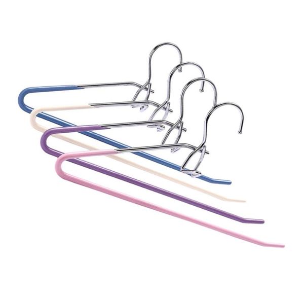 

hangers & racks 4pcs clothes bracket traceless hanger skidproof (random color)
