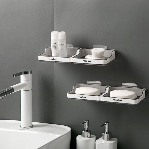 

soap dishes box perforated bathroom laundry storage toilet wall-mounted drain rack