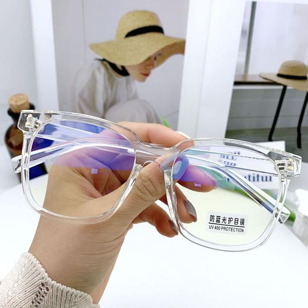 

fashion sunglasses frames vazrobe computer glasses male women anti blue reflection oversized eyeglasses men spectacles for reading myopia op, Black