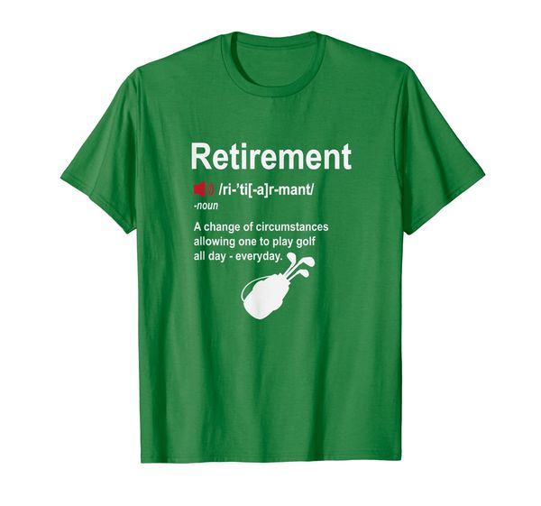 

retirement play golf everyday time t-shirt, White;black