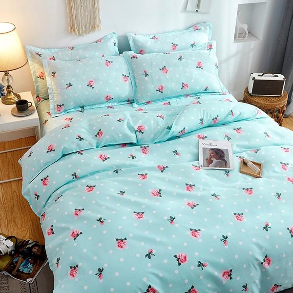 

happy promise quality bedding double sanded quilt cover sheet pillowcase four-piece set sets