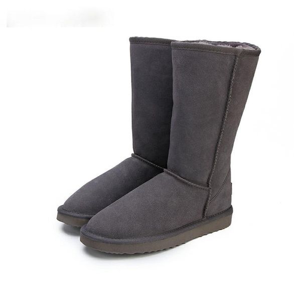 

boots australia classic lady shoes waterproof genuine leather snow fur winter warm women, Black