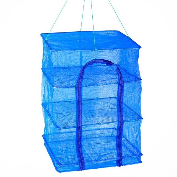 

foldable 3 layers drying net hanging vegetable fish dishes mesh dryer rack fishing accessories