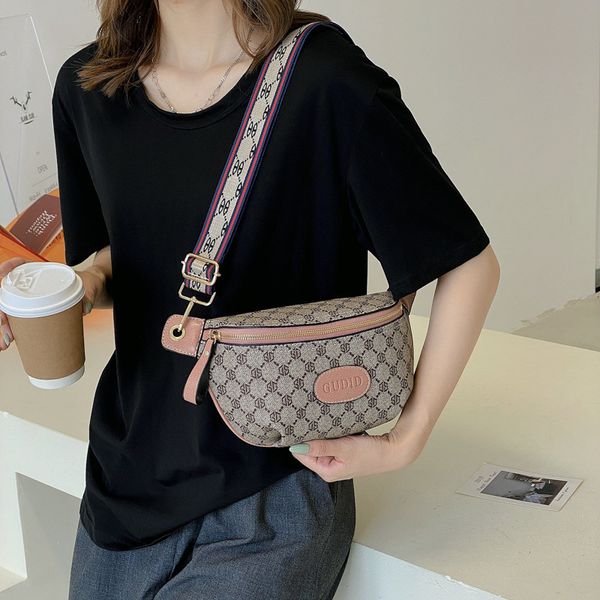 

bag waist chest bag printed letter single shoulder messenger purse