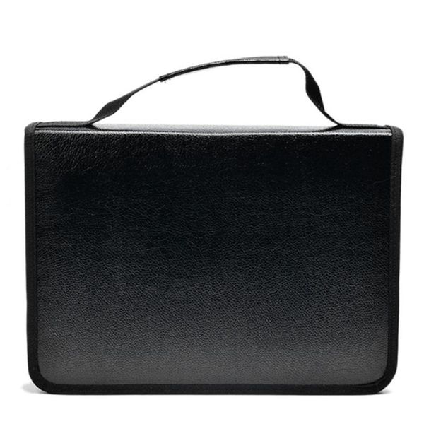 

hole pu pencil case solid color square multifunctional student stationery storage bag bags