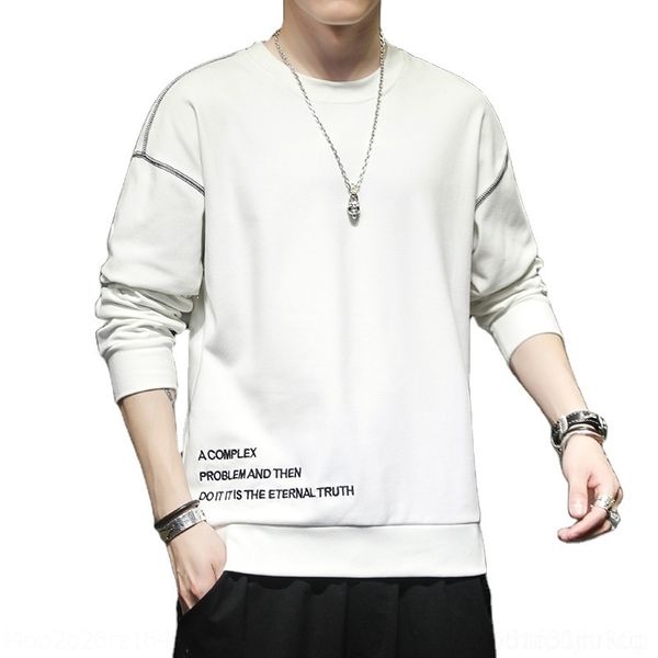 

cbwg 2021 spring and autumn long sleeve sweater sweater t-shirttrend loose autumn clothes men's men's t-shirts) clothes are hands, White;black