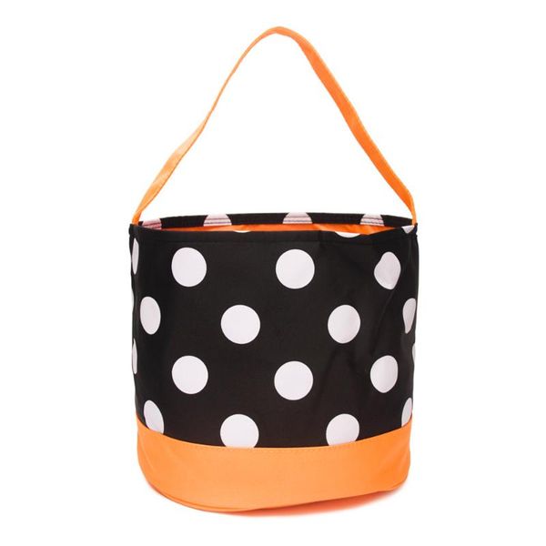

bag parts & accessories polka dot halloween bucket cron stripes gift collection dom1061046, Black
