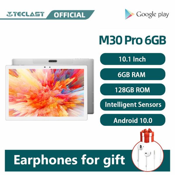 

teclast m30 pro tablet android 10.0 ram 6gb rom 128gb 1920Ã1200 ips 10.1 inch wifi gps 4g call network dual cameras tablets pc