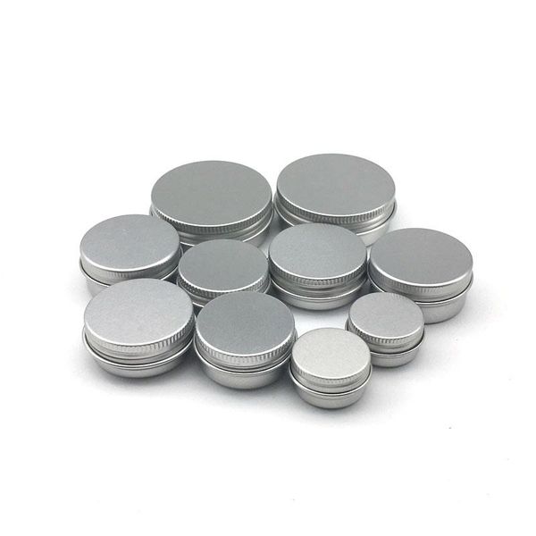 5 10 15 20 30 ml leere Aluminium-Kosmetikbehälter Topf Lippenbalsam Glasdose für Cremesalbe Handcreme Verpackungsbox