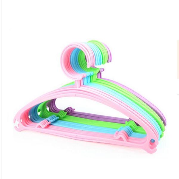 

hangers & racks 10pcs/lot 41cm anti-slip plastic thick-cut dry and wet clothes hanger household clothing store