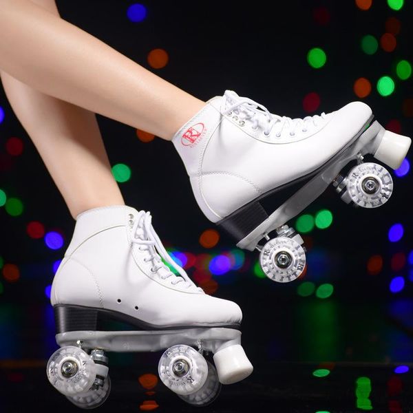 

style double-row roller skates four-wheel men and women outdoor shoes inline &