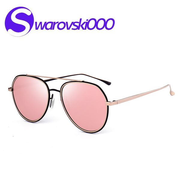 

quality polarizing high goggles with fashionable design revised polarized metal paint pilot sunglasses street p fashion glasses, White;black