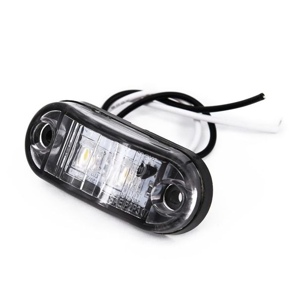 

emergency lights super 2pcs white side marker lamp set trailer 0.5w 12v car durable