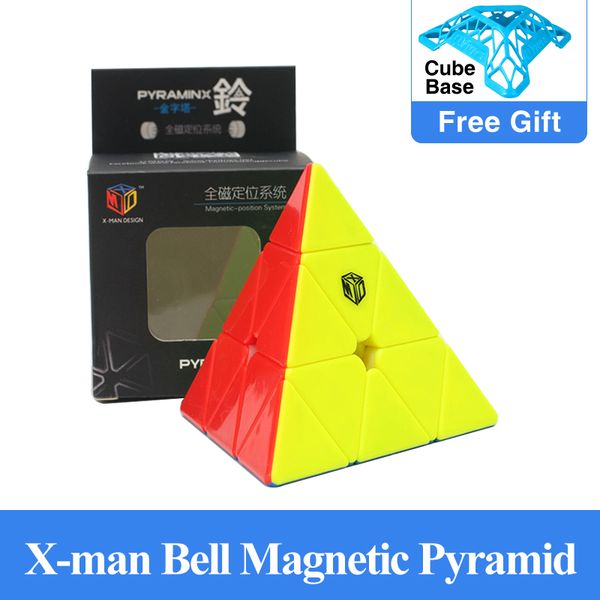 

xmd mofangge x-man bell magnetic jinzita magic cube qiyi triangle cubes speed puzzle educational toys for children cubo magico