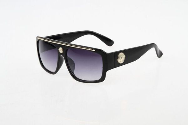 

2021 new luxur classic pilot sunglasses designer brand fashion mens womens sun glasses eyewear metal glass lenses with box 2283, White;black