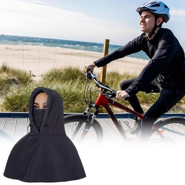 

winter windshield riding shawl hats cold and warm cotton windproof camping skiing face shoulders cycling caps & masks, Black