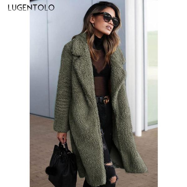 

women's trench coats women autumn casual fashion lapel solid loose long jacket female sleeve elegant street simple, Tan;black