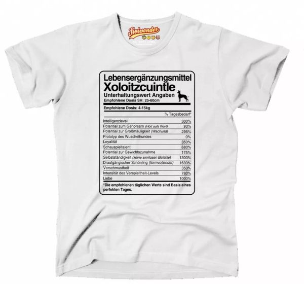 

T-Shirt Unisex dose Xoloitzcuintle Life Supplements Men Dog XOLO, Mainly pictures